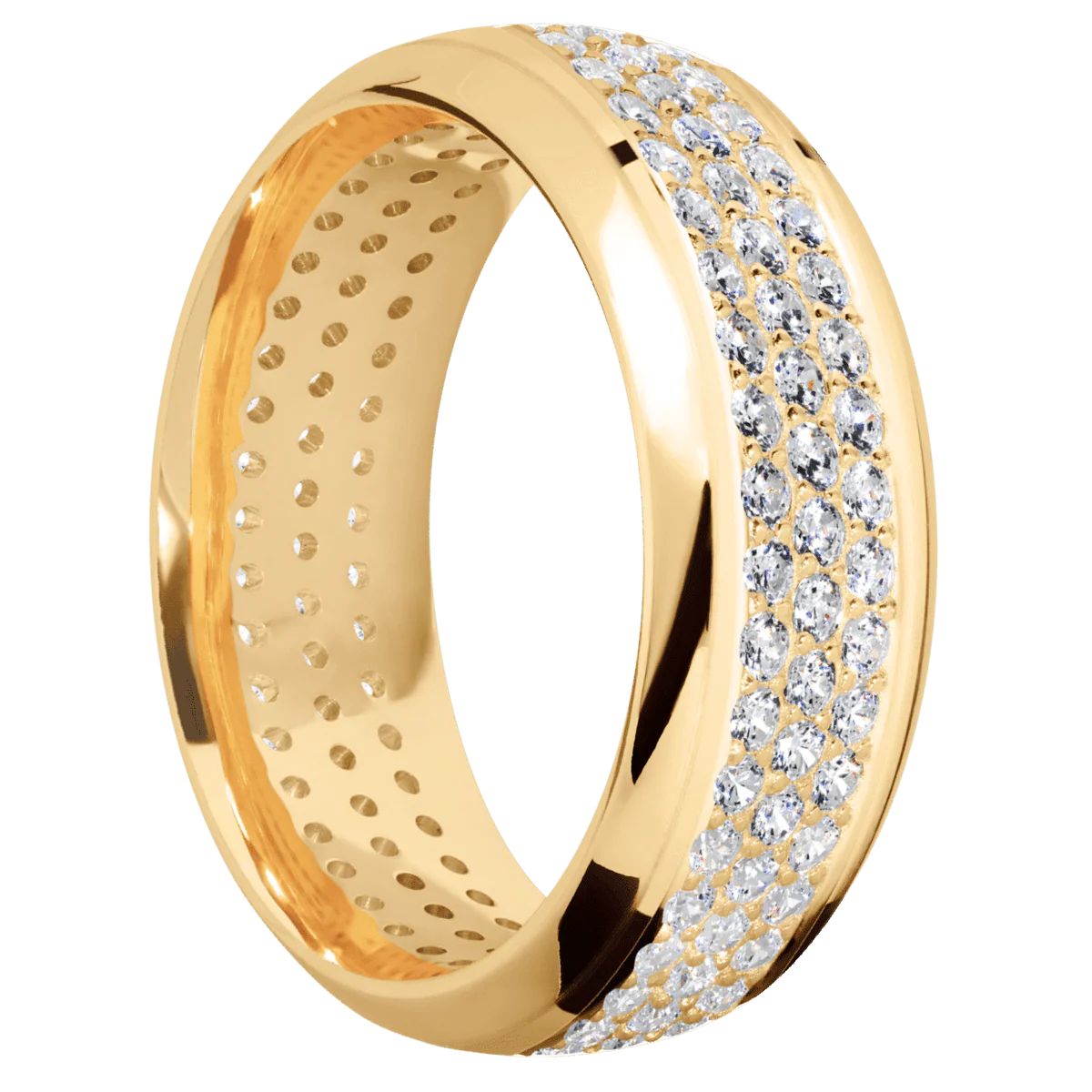 14K Yellow Gold + Polish , Polish Finish