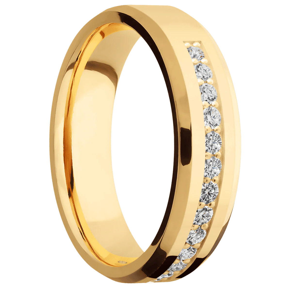 14K Yellow Gold + Polish , Polish Finish