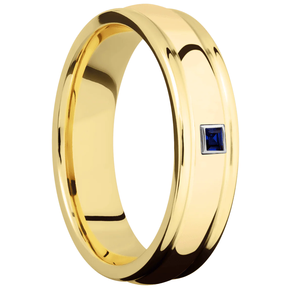 14K Yellow Gold + Polish , Polish Finish