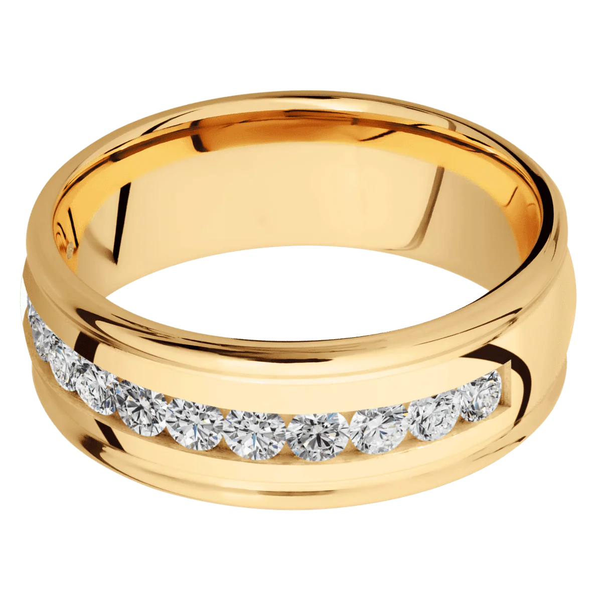 14K Yellow Gold + Polish , Polish Finish - Image 3