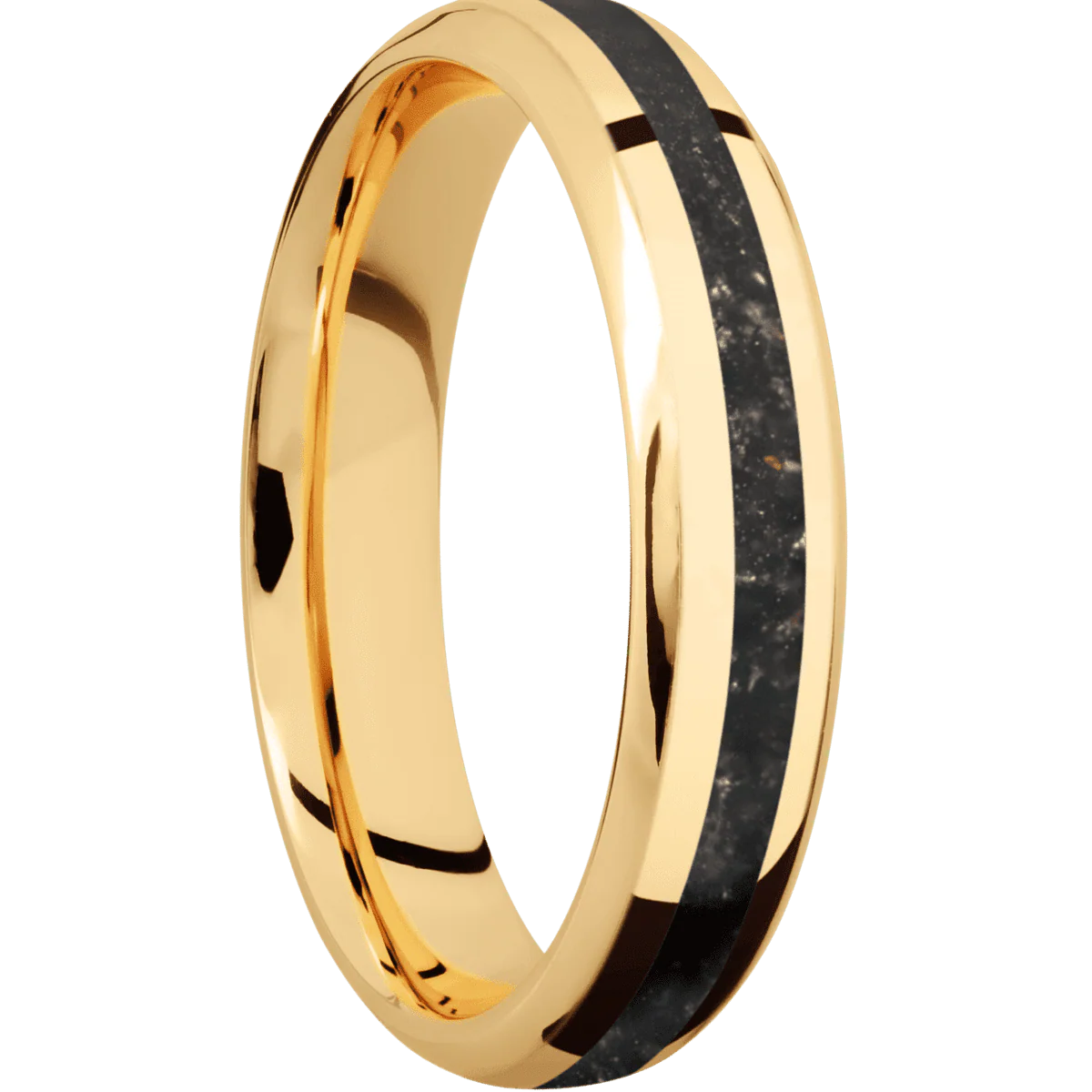 14K Yellow Gold + Polish , Polish Finish