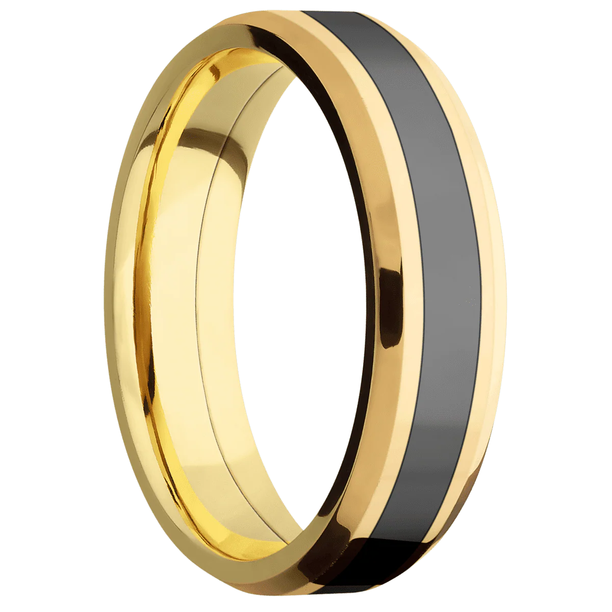 14K Yellow Gold + Polish , Polish Finish