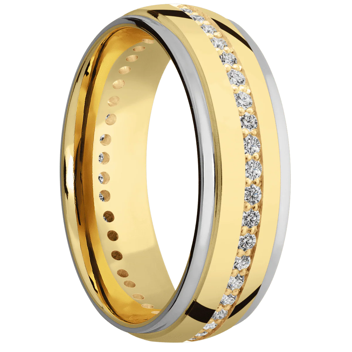 14K Yellow Gold + Polish , Polish Finish