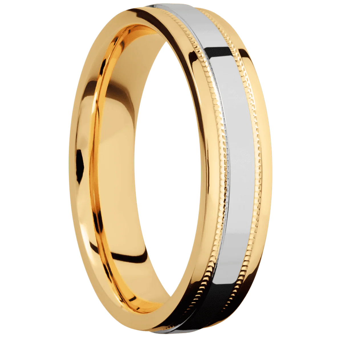 14K Yellow Gold + Polish , Polish Finish