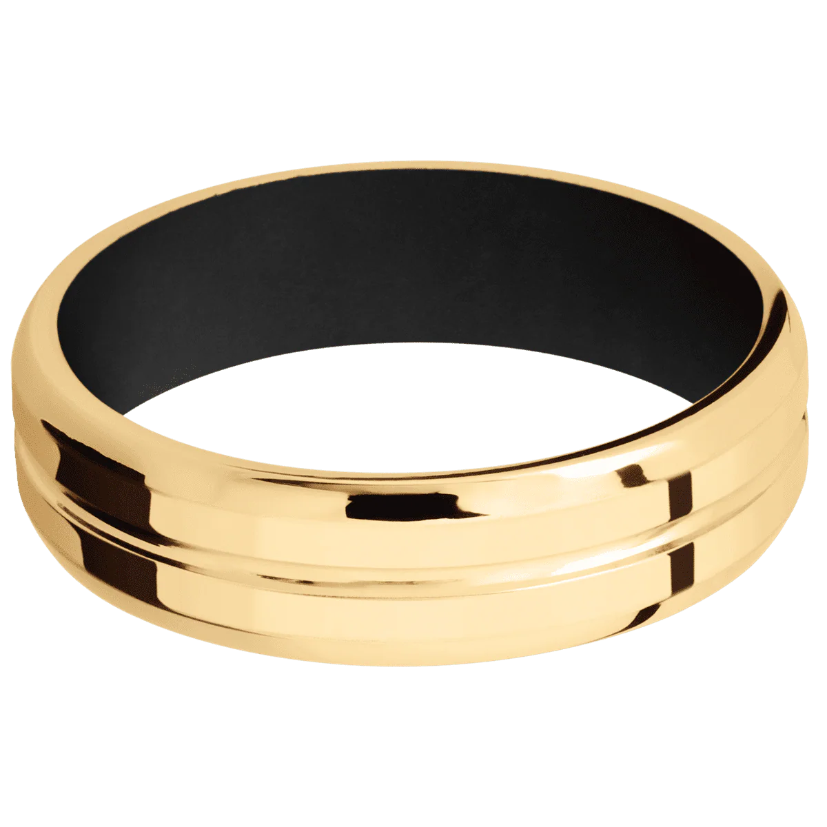 14K Yellow Gold + Polish , Polish Finish + Black - Image 3