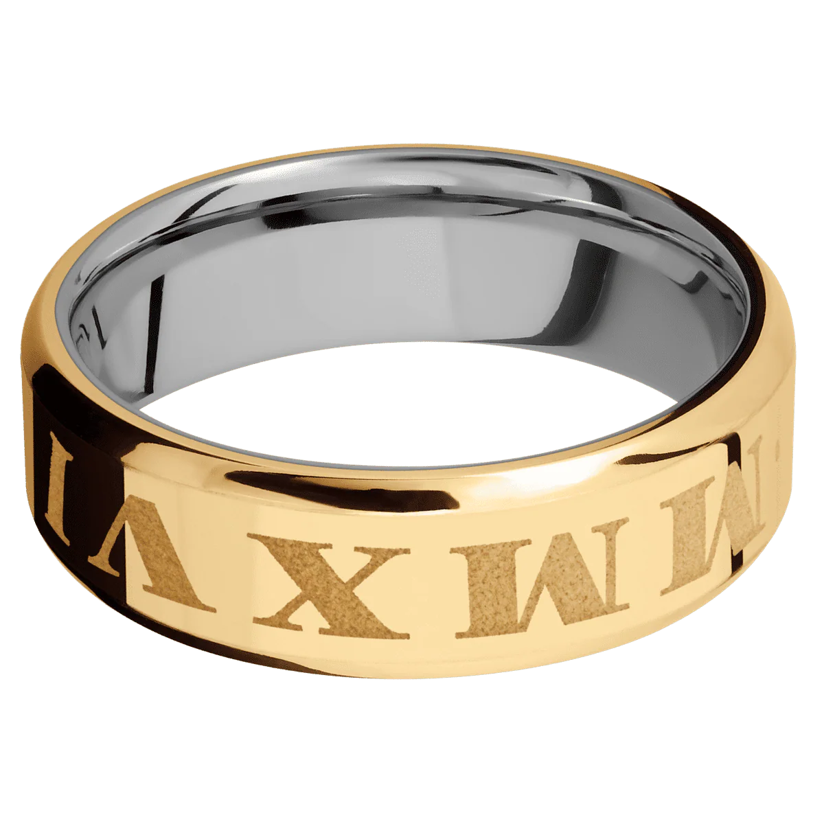 14K Yellow Gold + Polish , Polish Finish + Titanium - Image 3