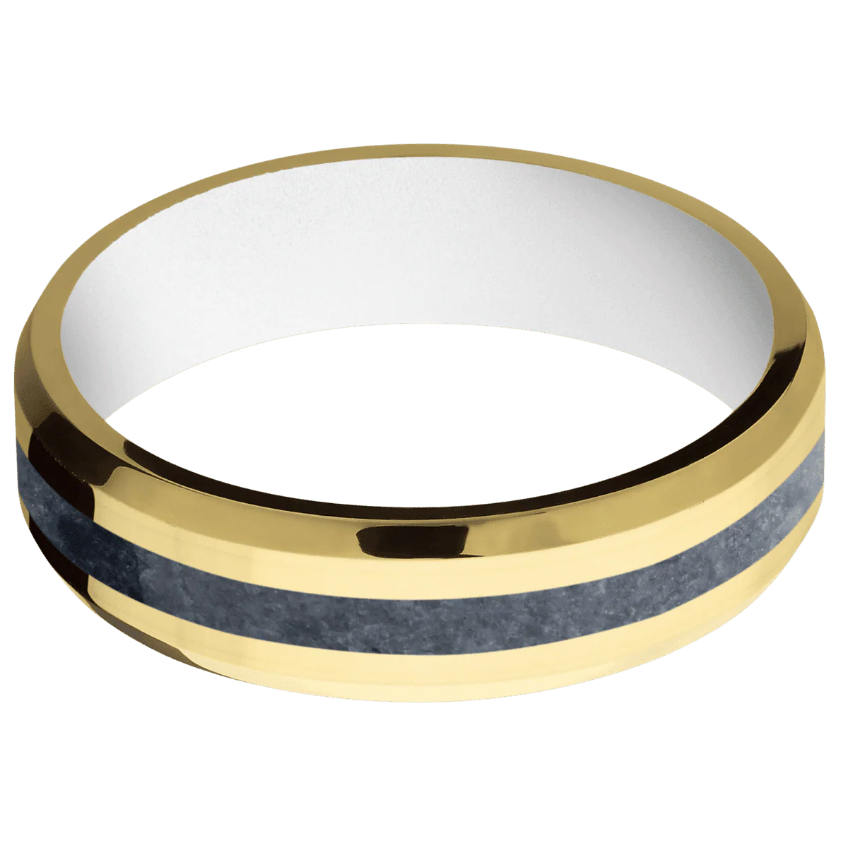 14K Yellow Gold + Polish , Polish Finish + White - Image 3