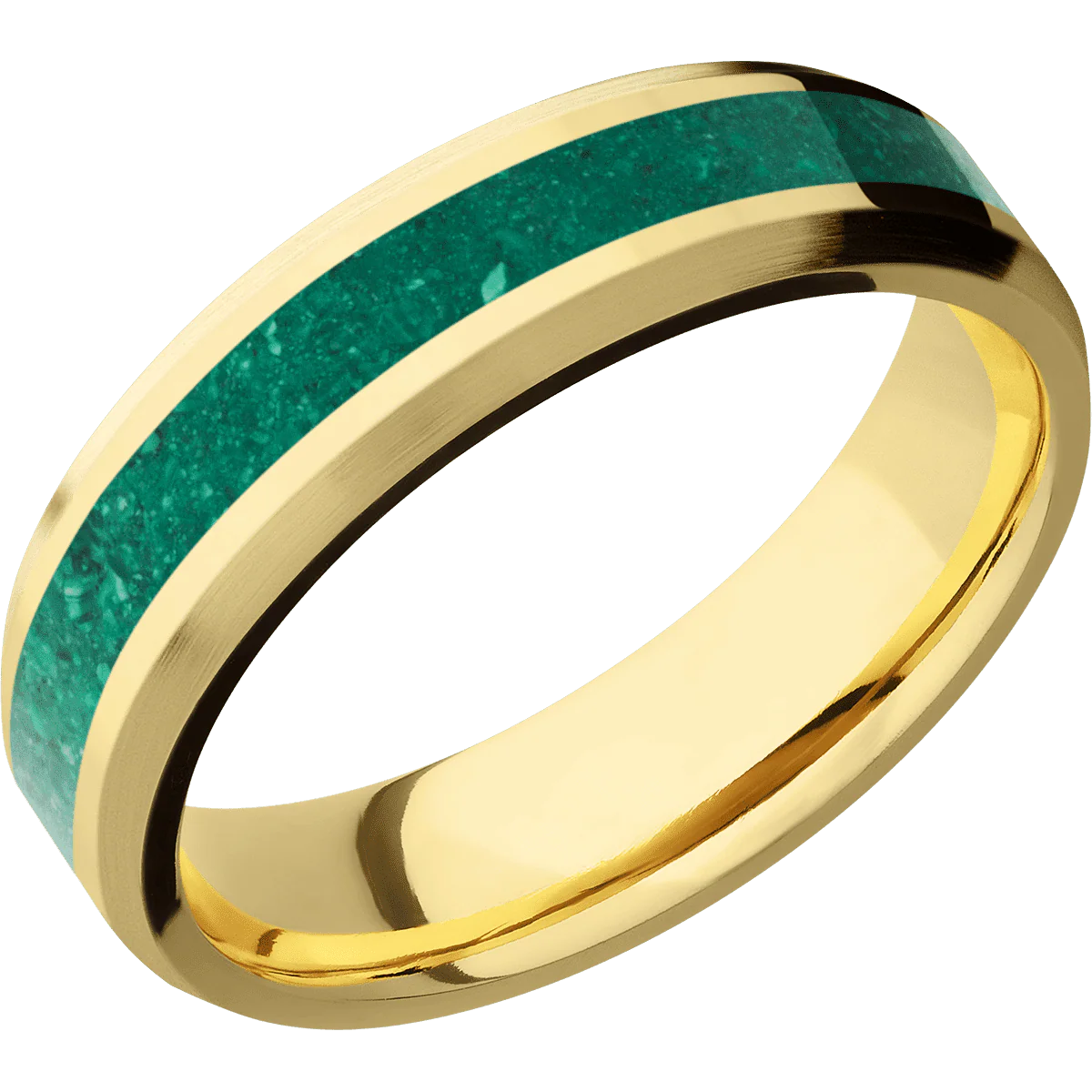 14K Yellow Gold + Polish , Satin Finish - Image 2