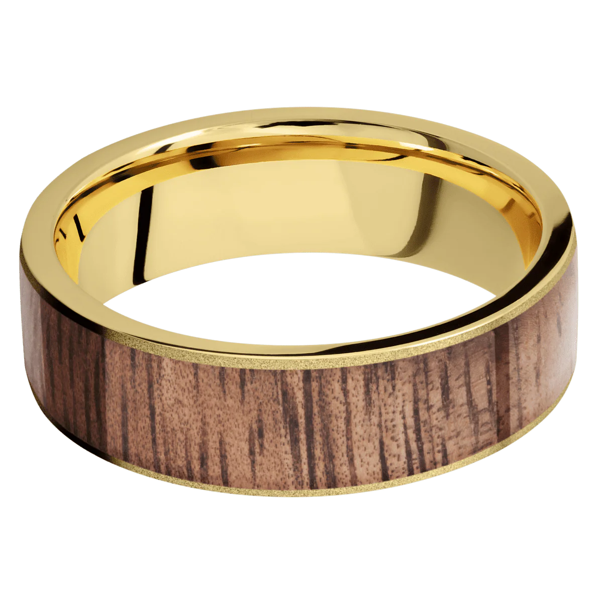 14K Yellow Gold + Sand Finish - Image 3