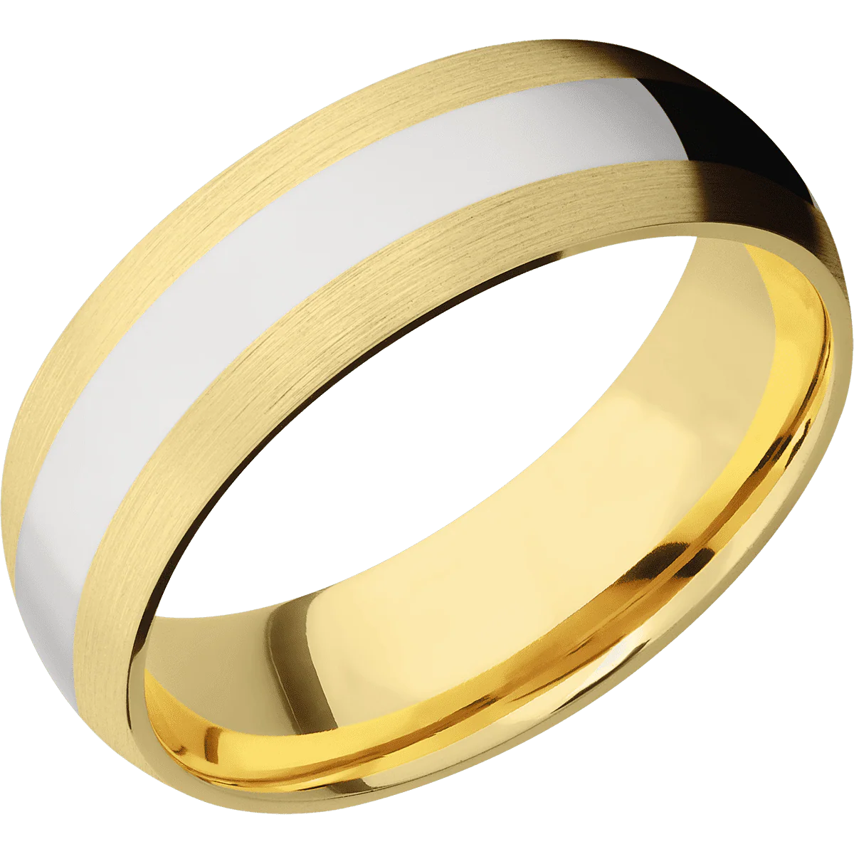 14K Yellow Gold + Satin Finish - Image 2