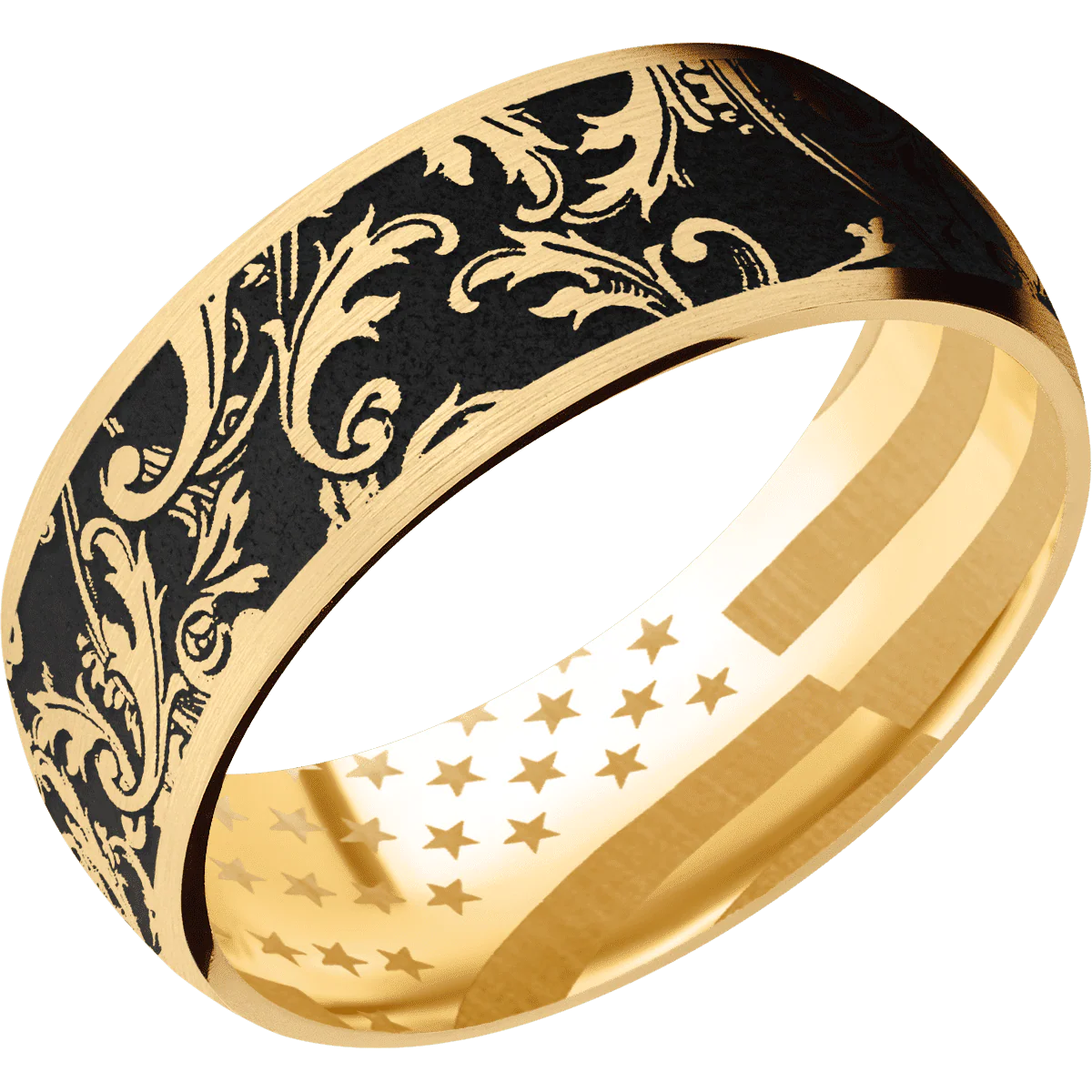 14K Yellow Gold + Satin Finish - Image 2