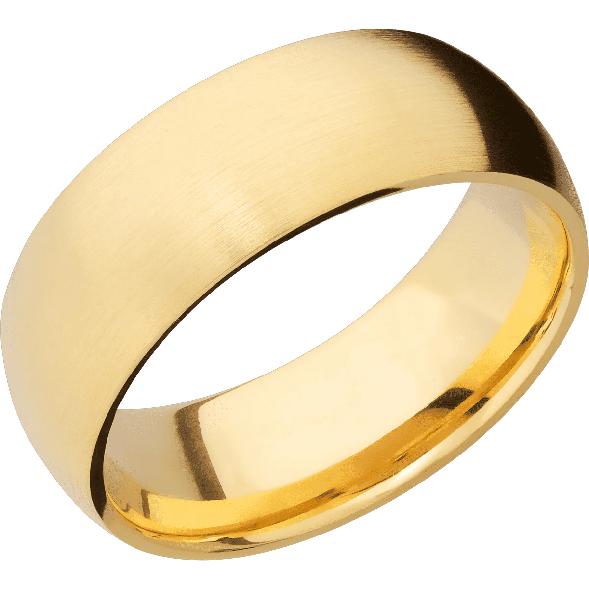 14K Yellow Gold + Satin Finish - Image 2