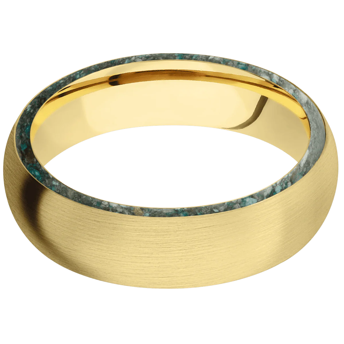 14K Yellow Gold + Satin Finish - Image 3