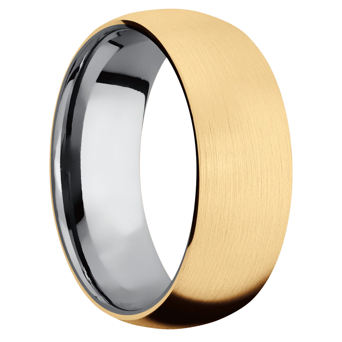 14K Yellow Gold + Satin Finish + Tantalum