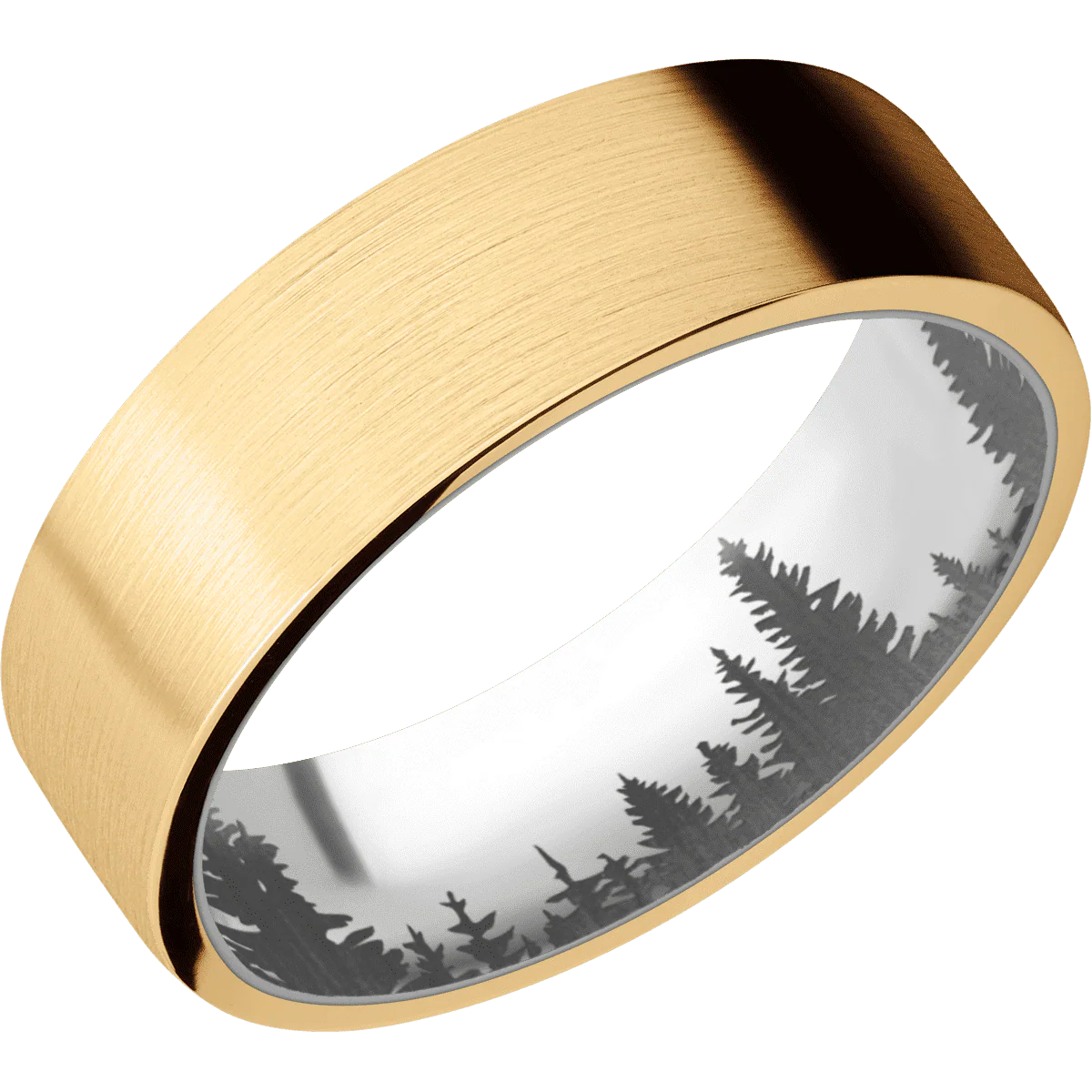 14K Yellow Gold + Satin Finish + Titanium - Image 2