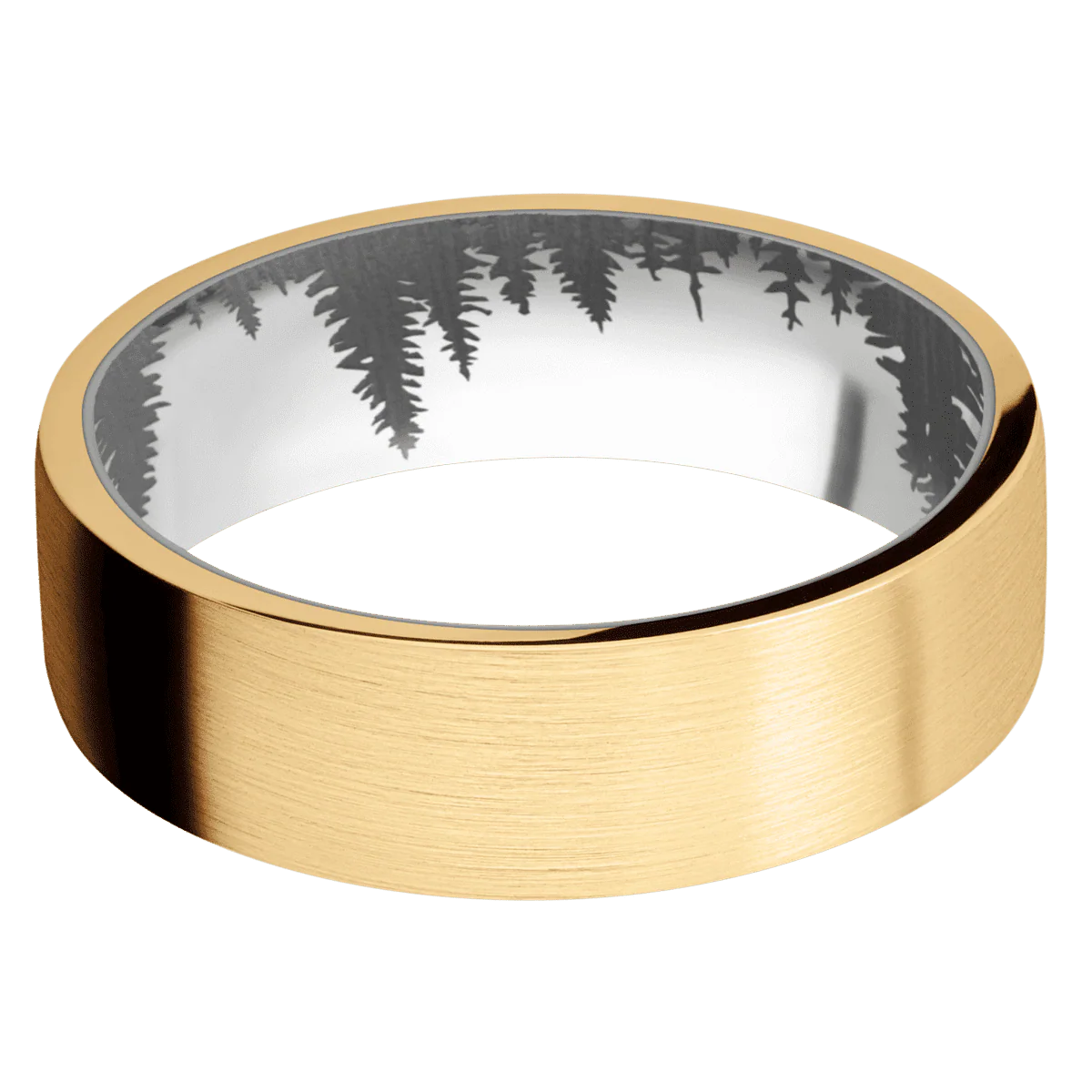 14K Yellow Gold + Satin Finish + Titanium - Image 3