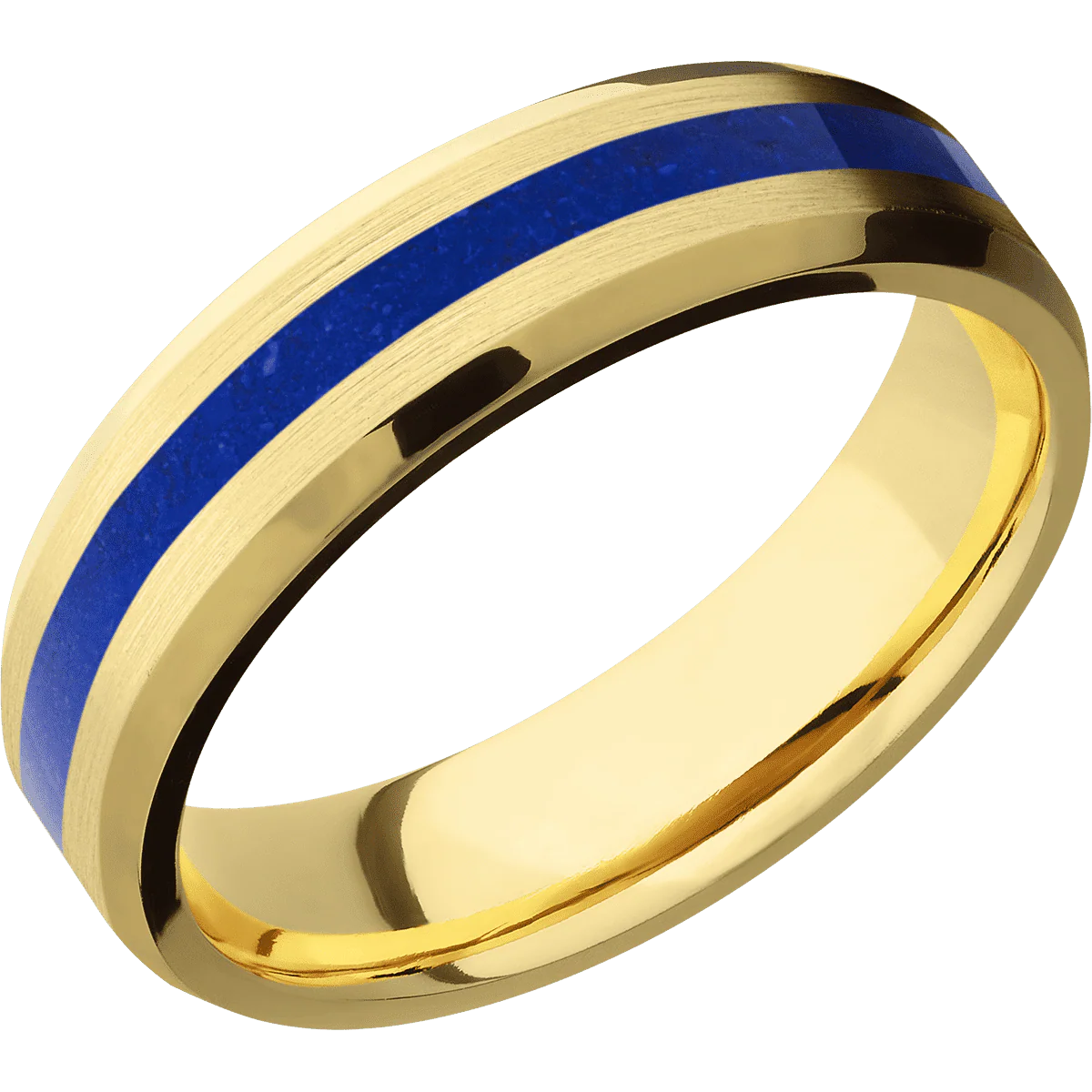 14K Yellow Gold + Satin , Polish Finish - Image 2