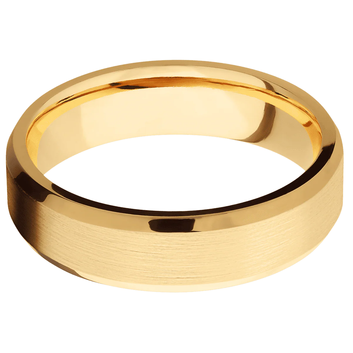 14K Yellow Gold + Satin , Polish Finish - Image 3
