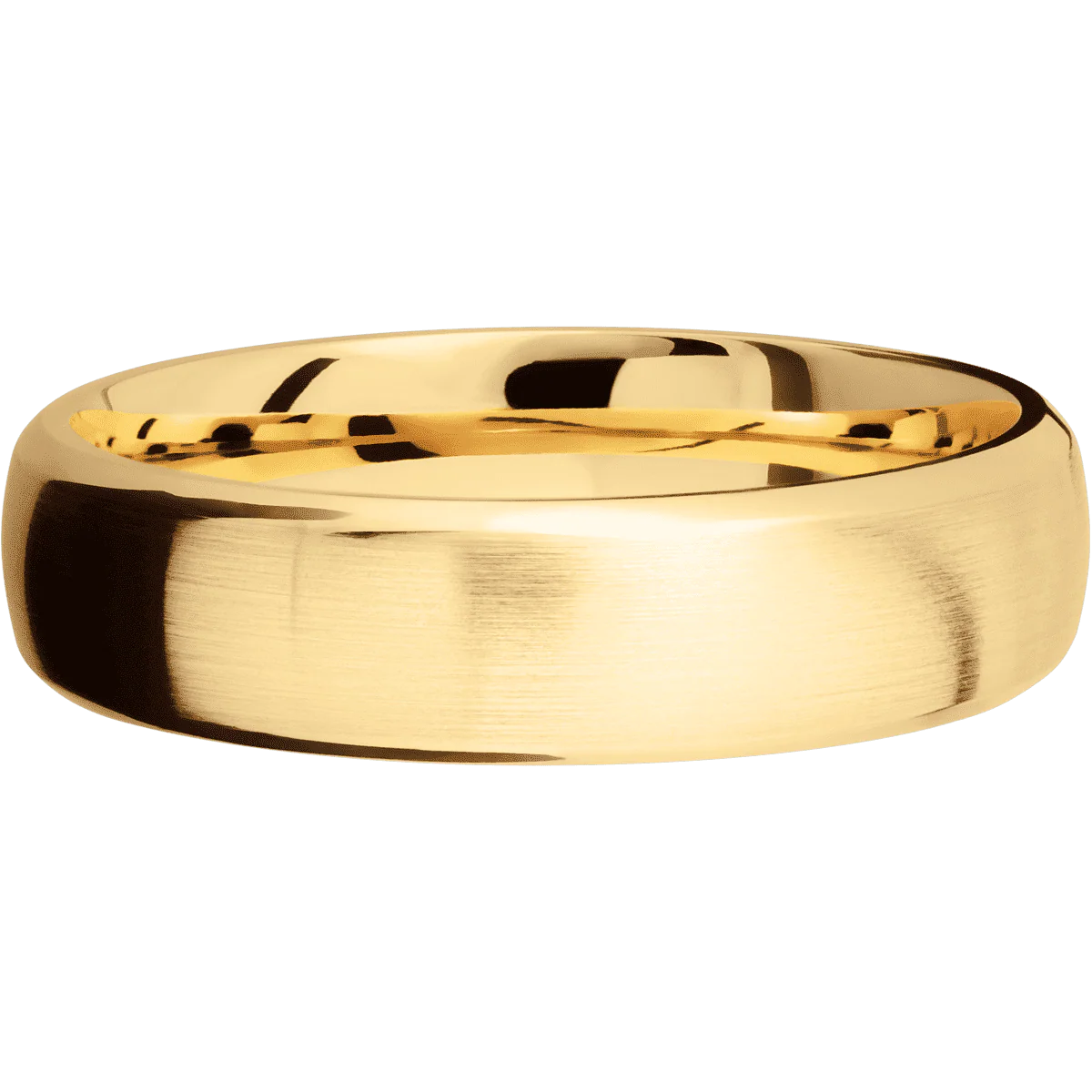 14K Yellow Gold + Satin , Polish Finish - Image 3