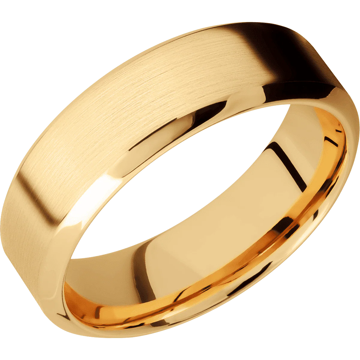 14K Yellow Gold + Satin , Polish Finish - Image 2