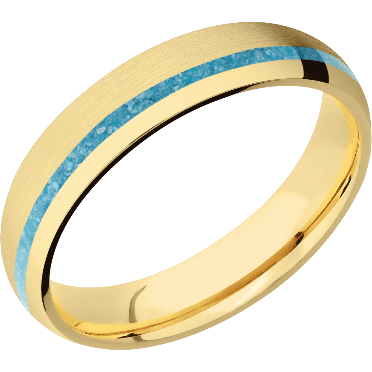 14K Yellow Gold + Satin , Polish Finish - Image 2