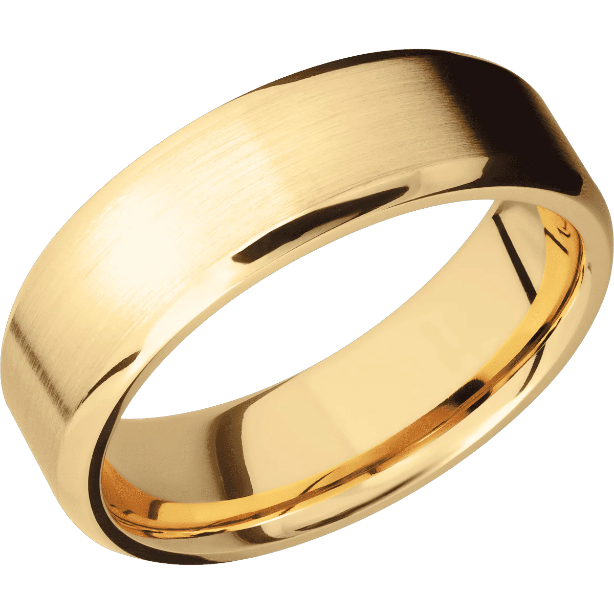 14K Yellow Gold + Satin , Polish Finish - Image 2