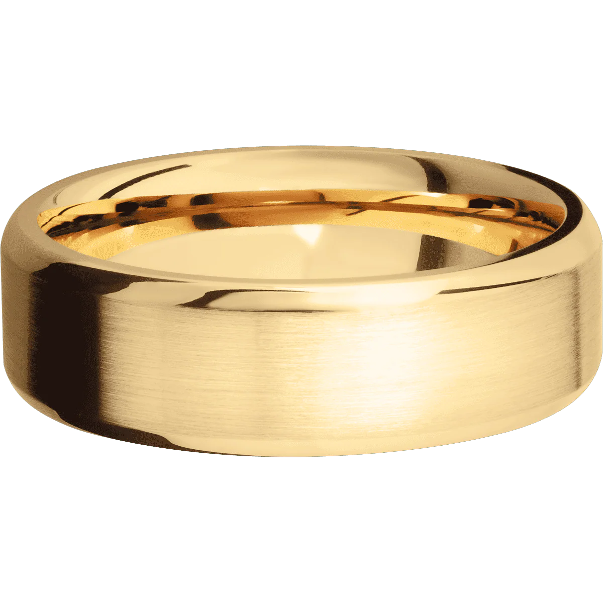 14K Yellow Gold + Satin , Polish Finish - Image 3