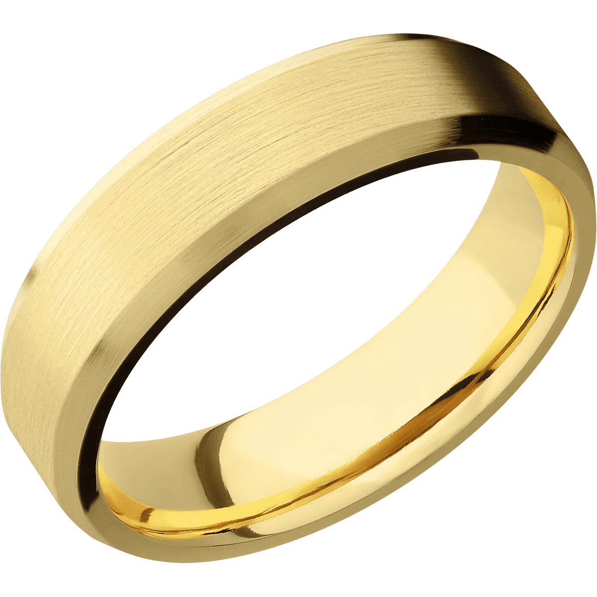 14K Yellow Gold + Satin , Satin Finish - Image 2