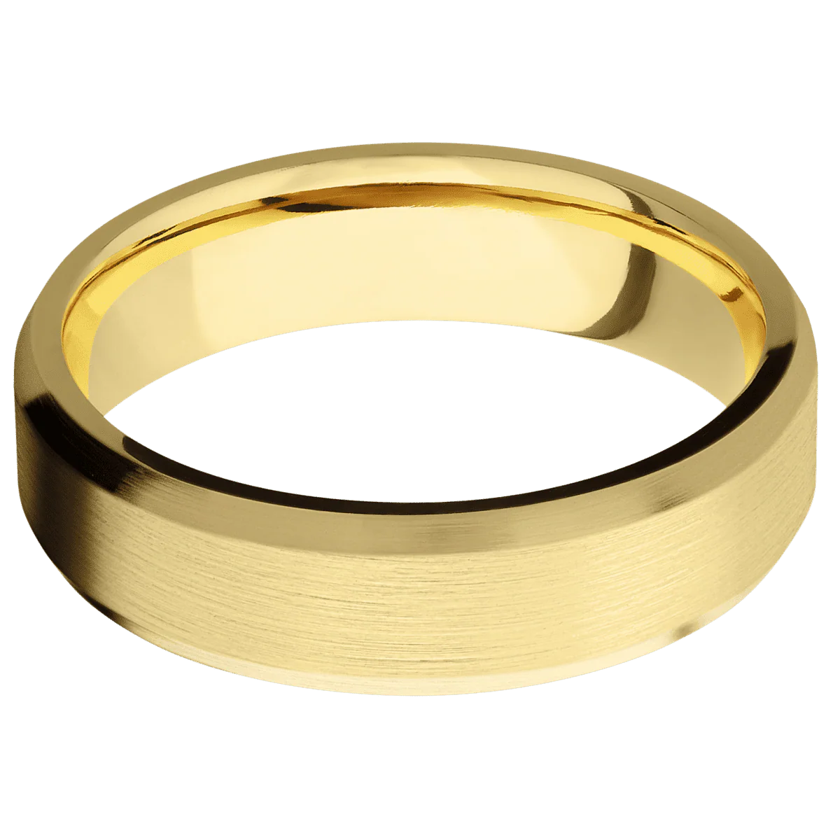 14K Yellow Gold + Satin , Satin Finish - Image 3