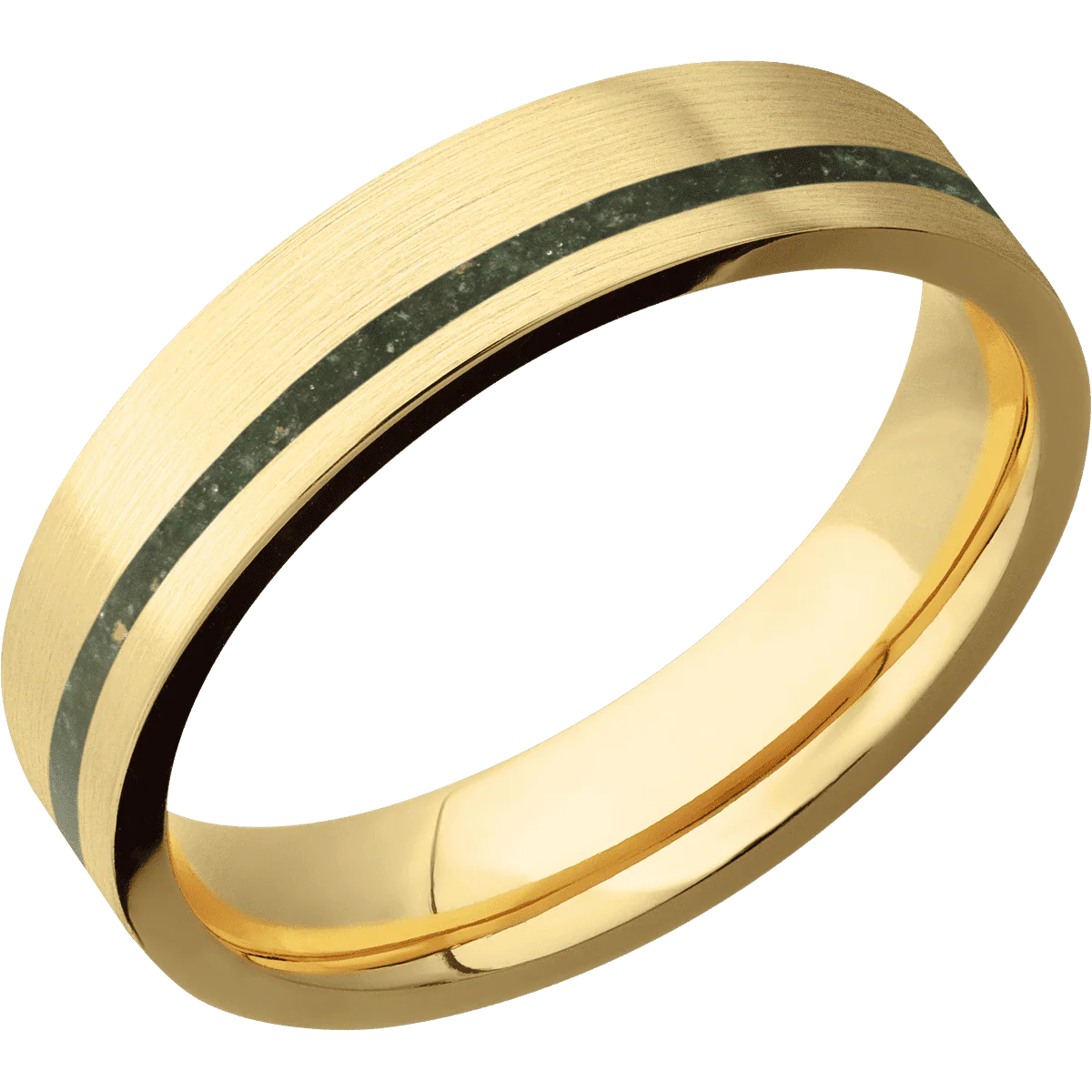 14K Yellow Gold + Satin , Satin Finish - Image 2