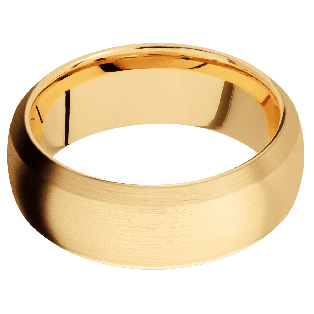 14K Yellow Gold + Satin , Satin Finish - Image 3