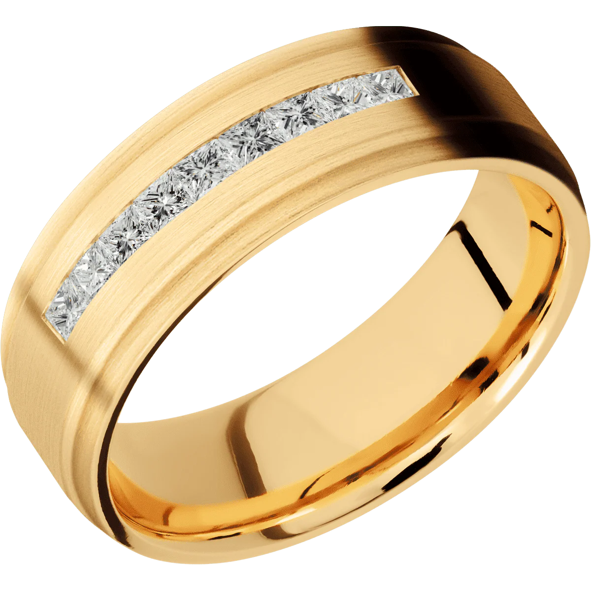 14K Yellow Gold + Satin , Satin Finish - Image 2