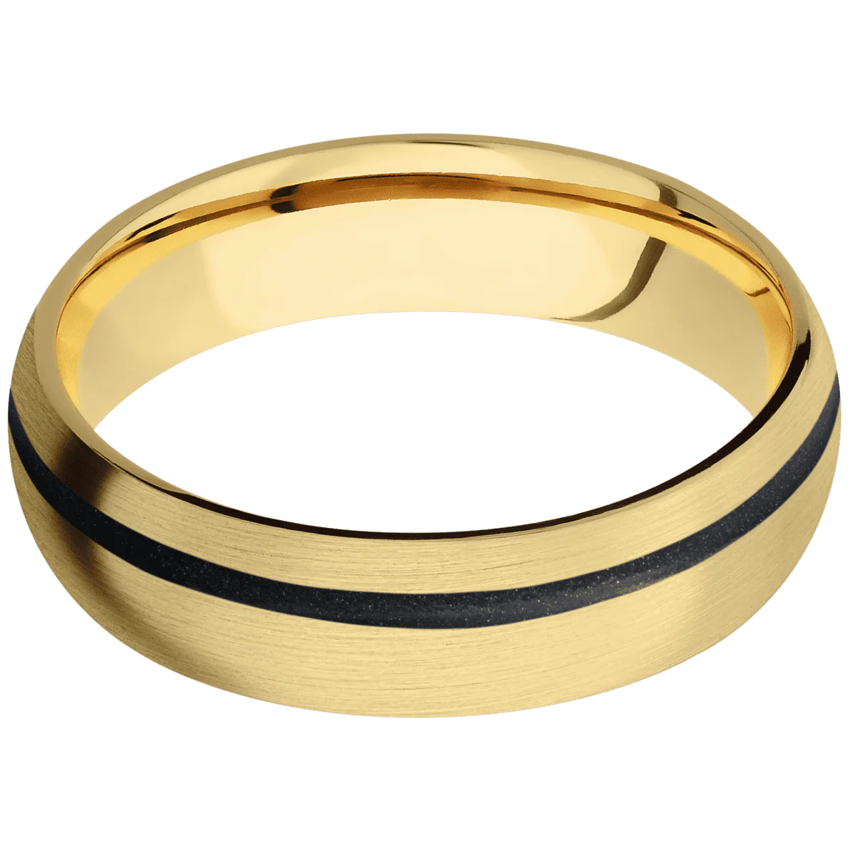 14K Yellow Gold + Satin , Satin Finish - Image 3