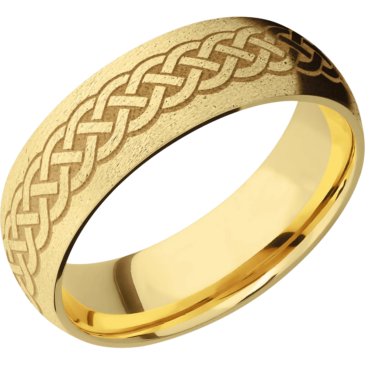 14K Yellow Gold + Stone Finish - Image 2