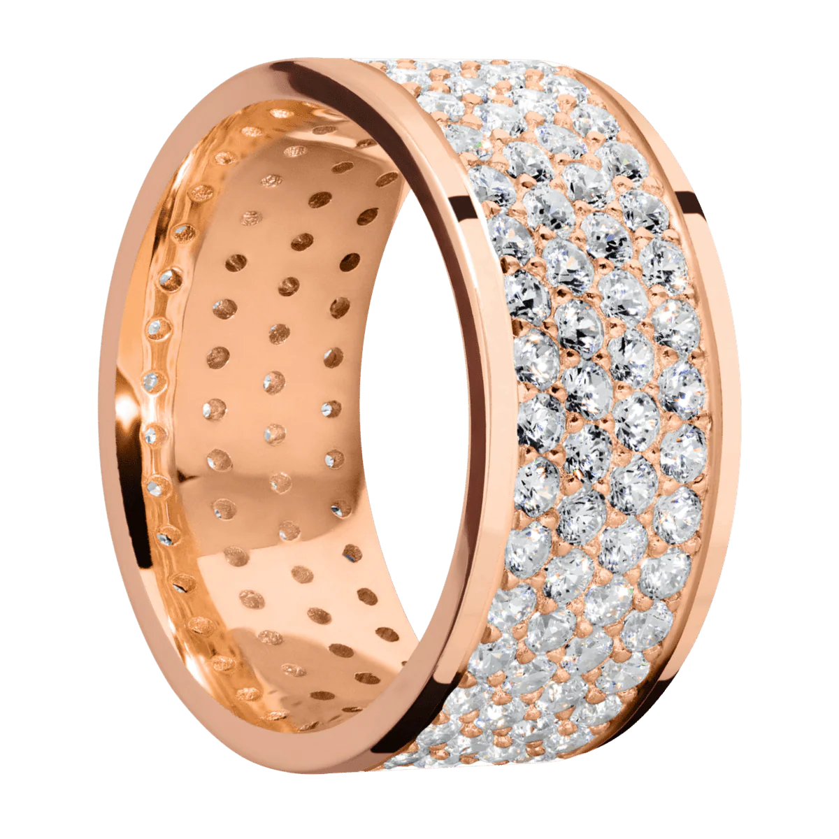 18K Rose Gold + Polish Finish