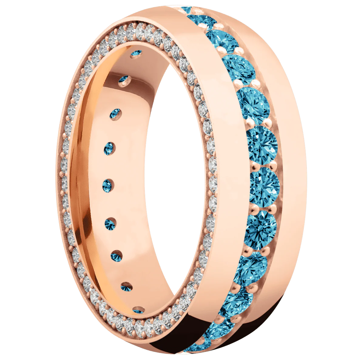 18K Rose Gold + Polish Finish