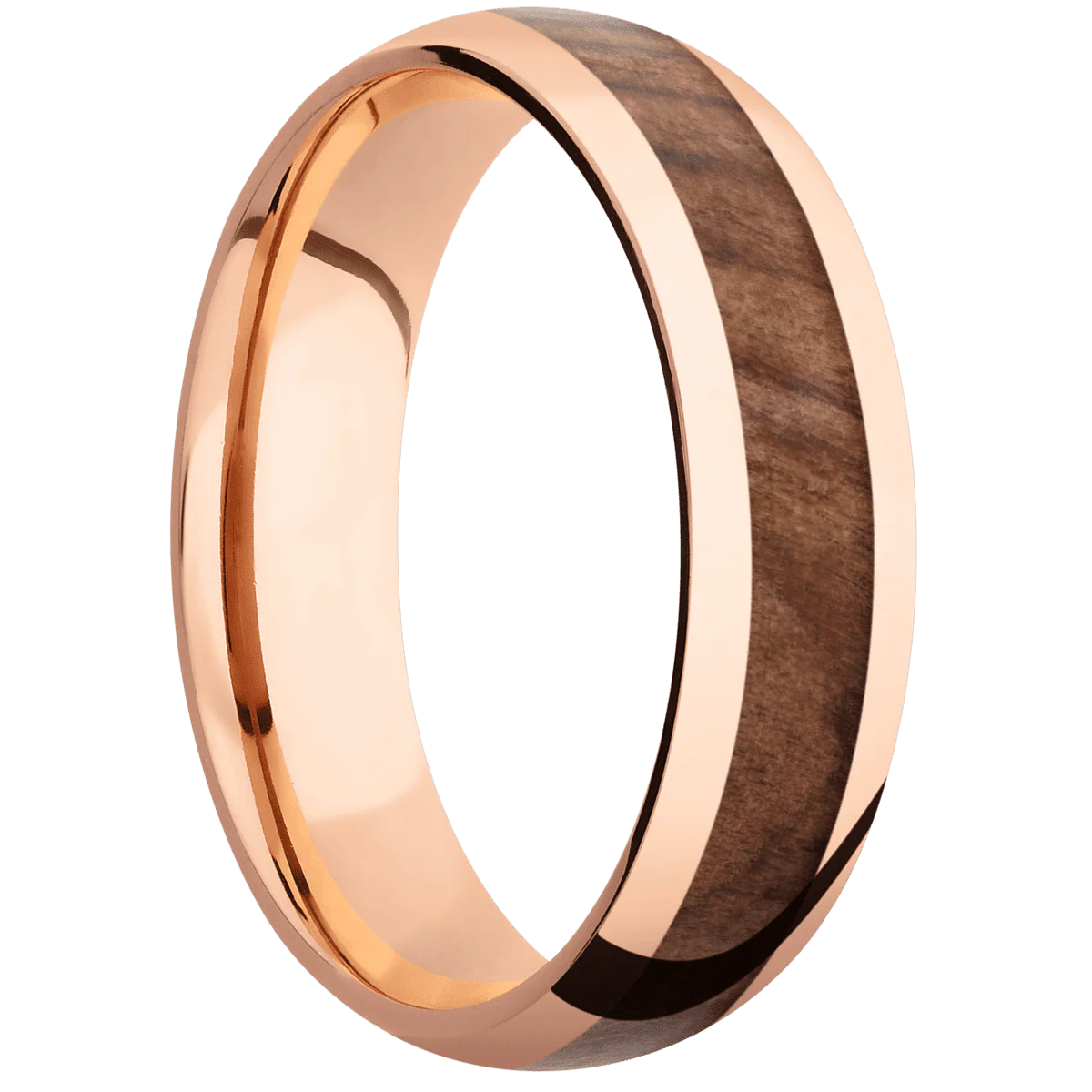 18K Rose Gold + Polish Finish
