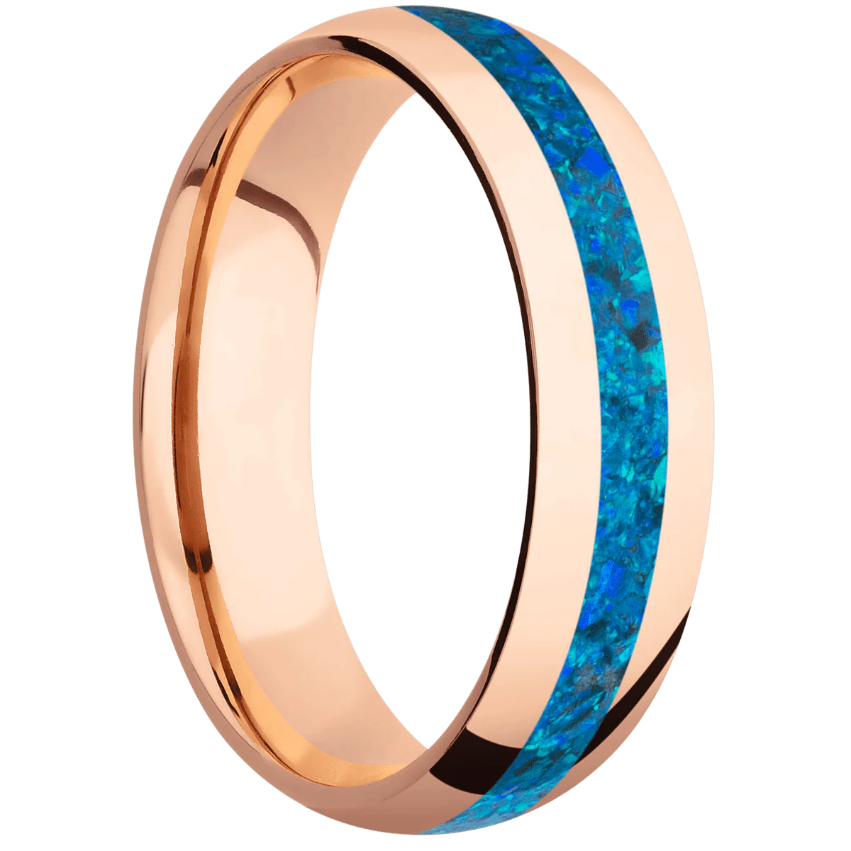 18K Rose Gold + Polish Finish