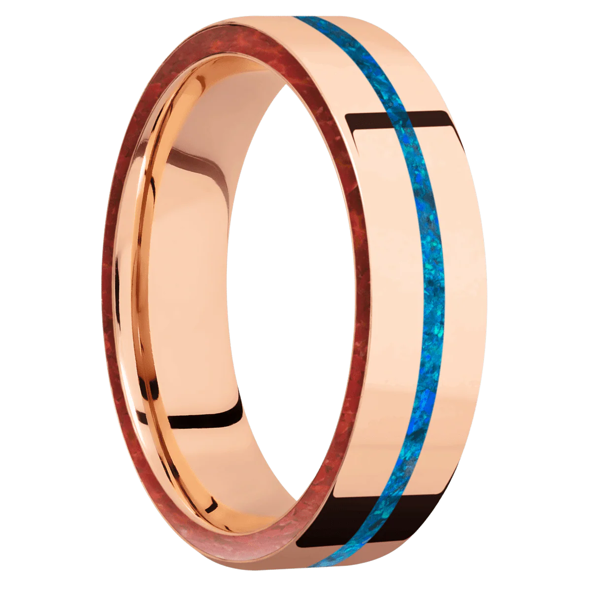 18K Rose Gold + Polish Finish