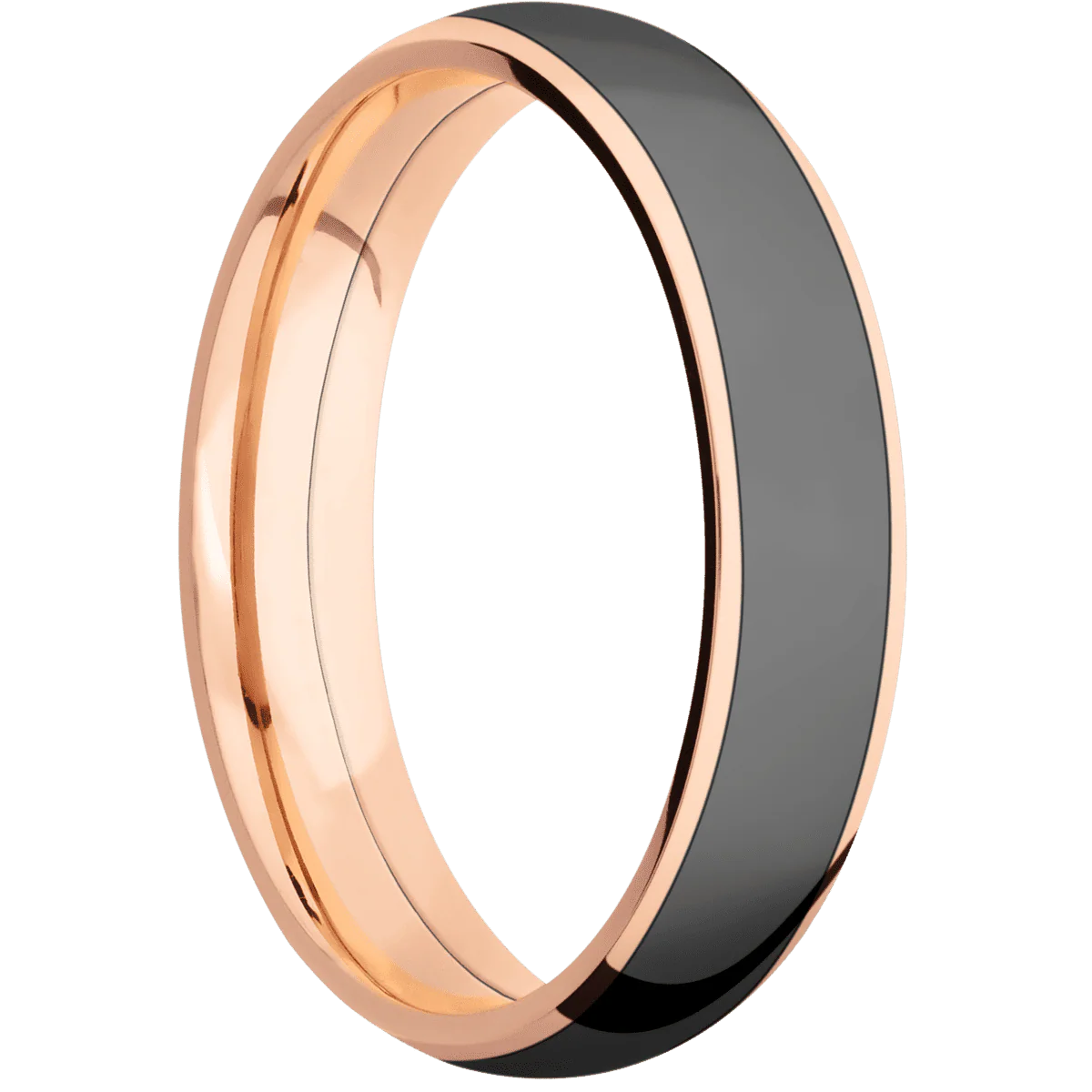 18K Rose Gold + Polish Finish