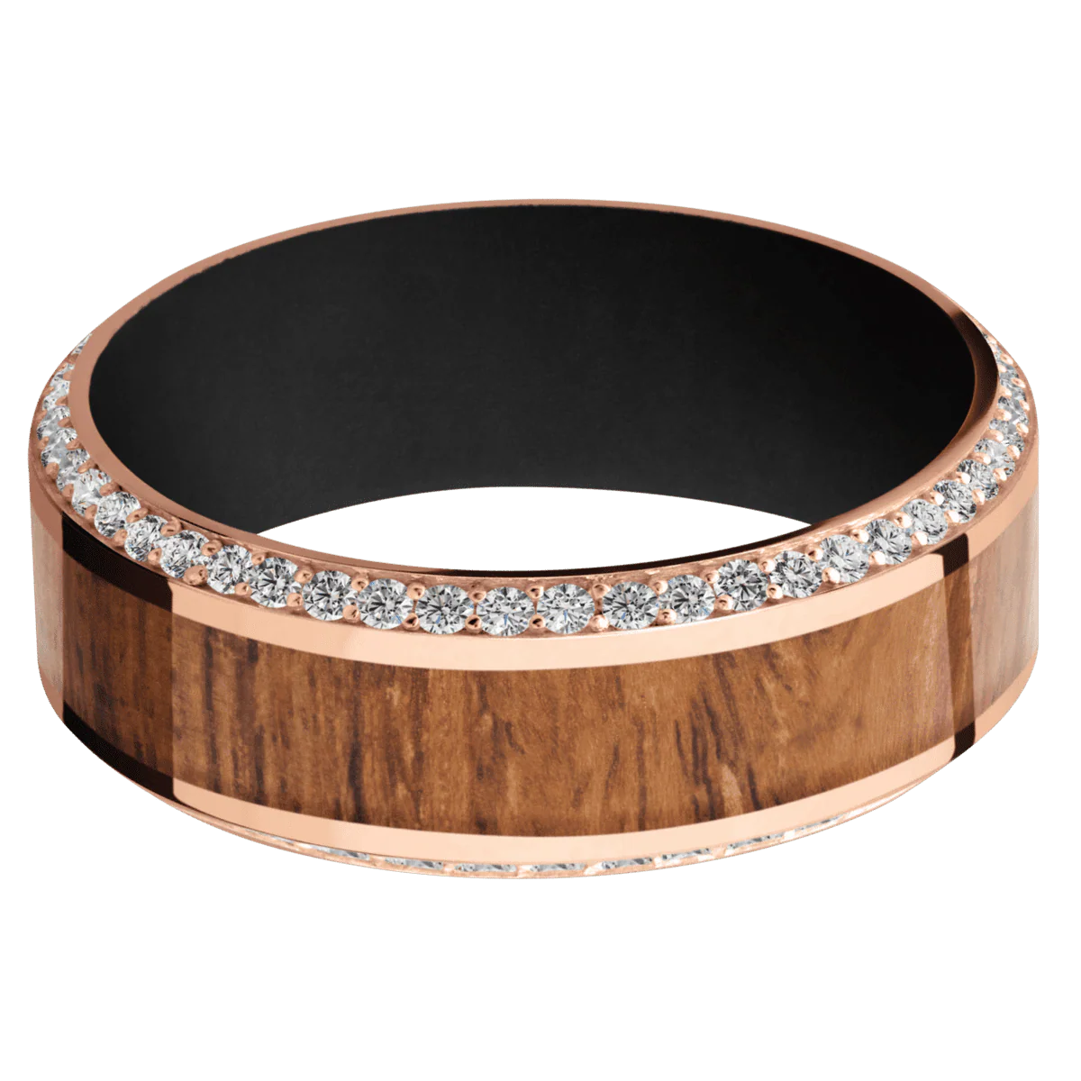 18K Rose Gold + Polish , Polish Finish + Black - Image 3