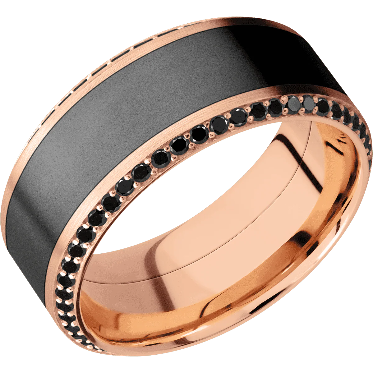 18K Rose Gold + Satin , Polish Finish - Image 2
