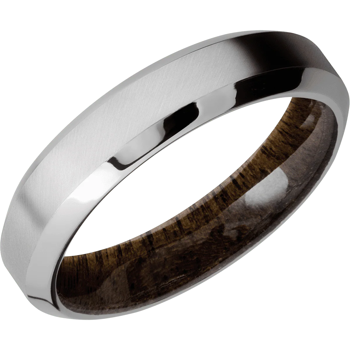 18K White Gold + Anglesatin , Polish Finish + Walnut - Image 2