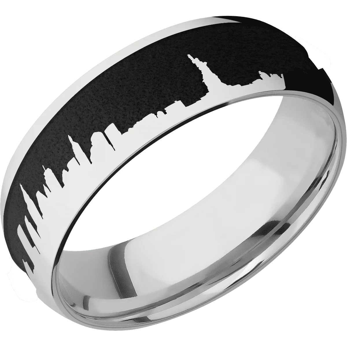 18K White Gold + Polish Finish + 14K White Gold - Image 2