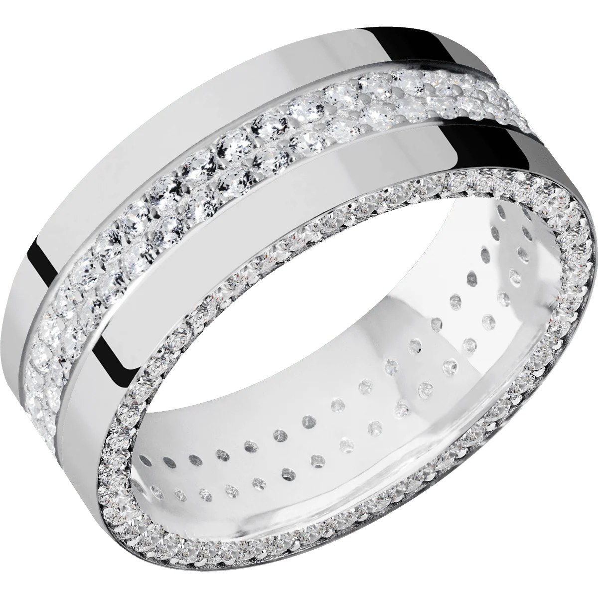 18K White Gold + Polish Finish - Image 2