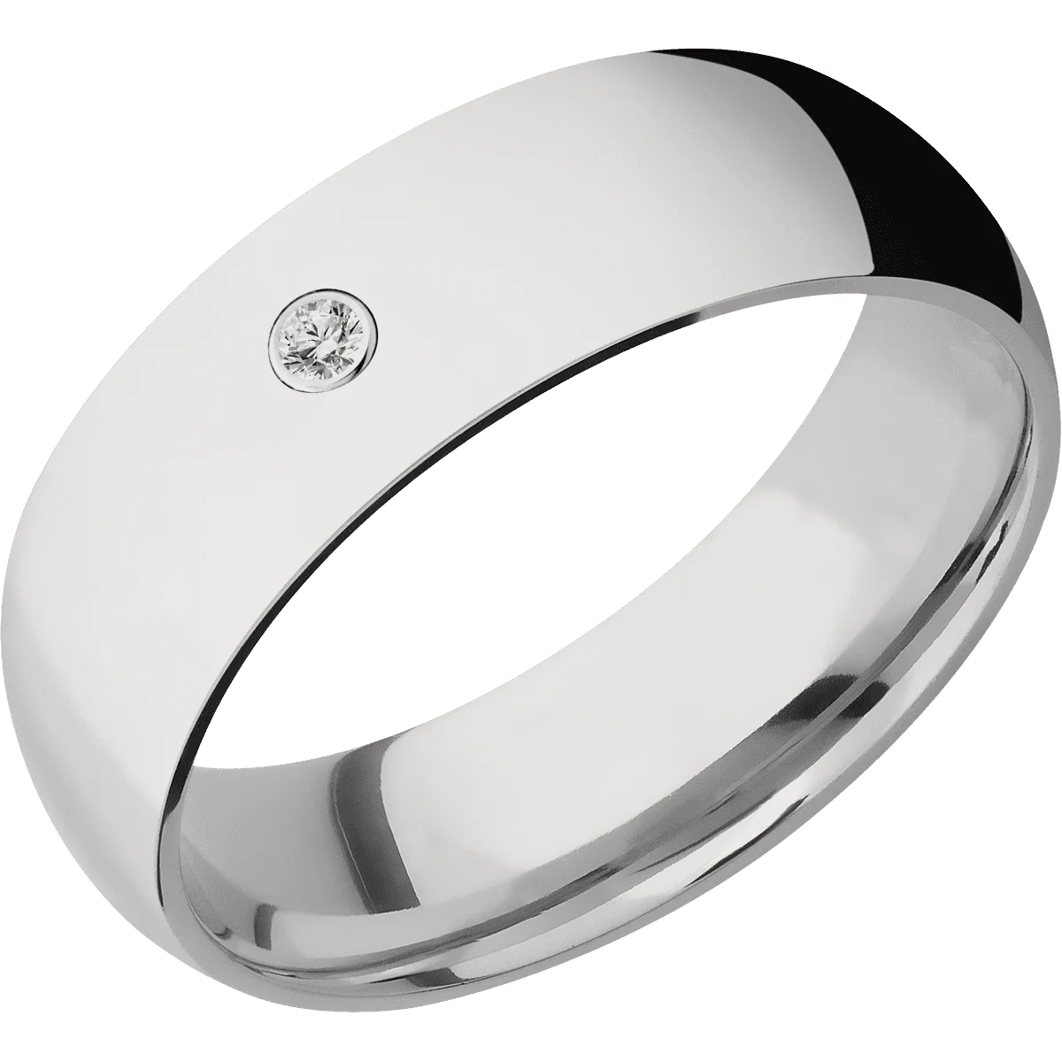 18K White Gold + Polish Finish - Image 2
