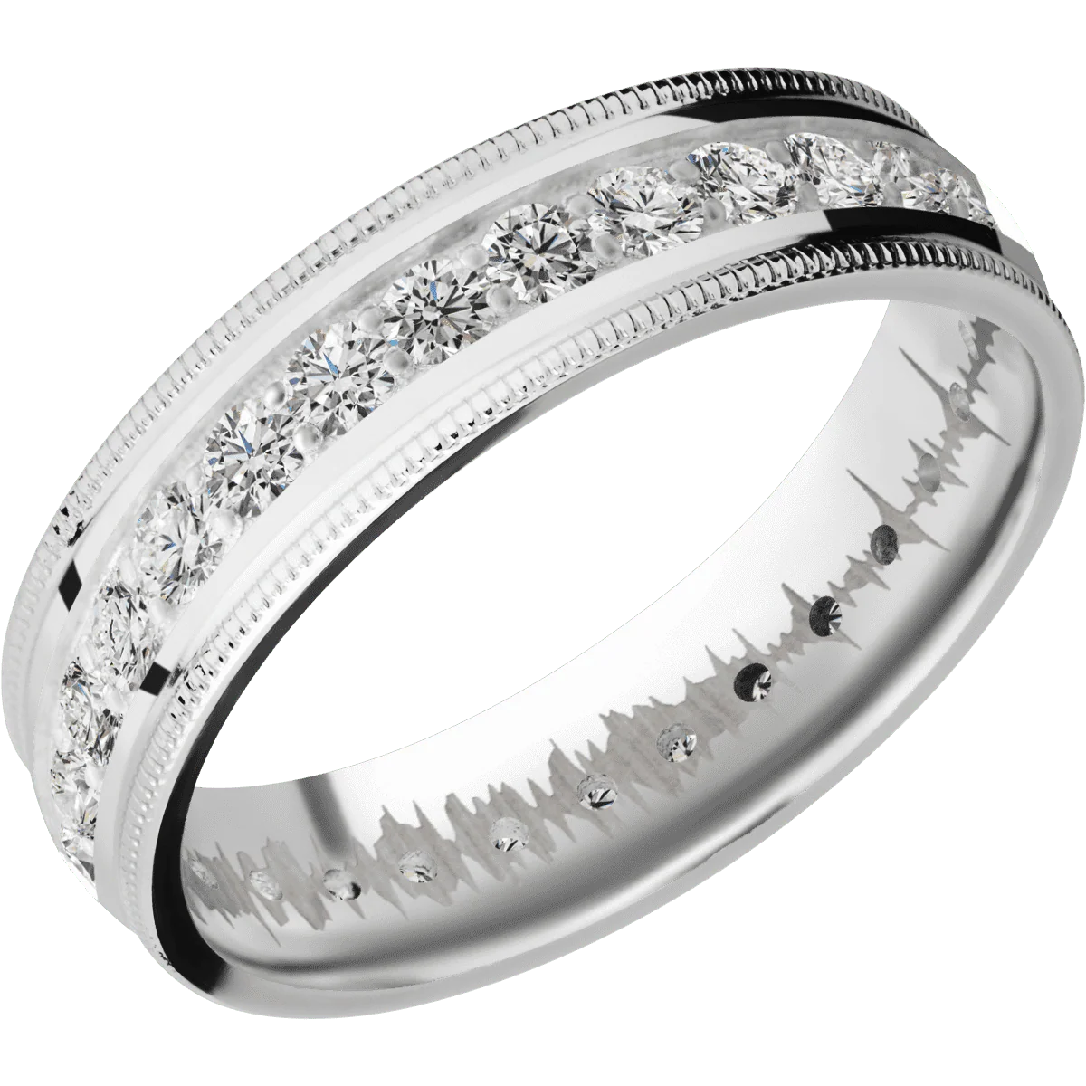 18K White Gold + Polish Finish - Image 2