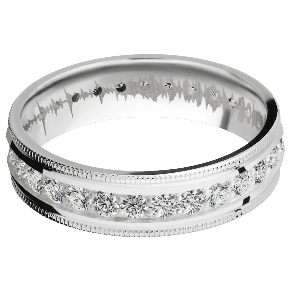 18K White Gold + Polish Finish - Image 3