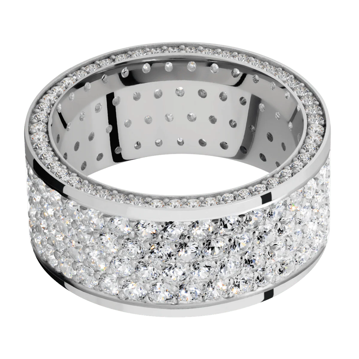 18K White Gold + Polish Finish - Image 3