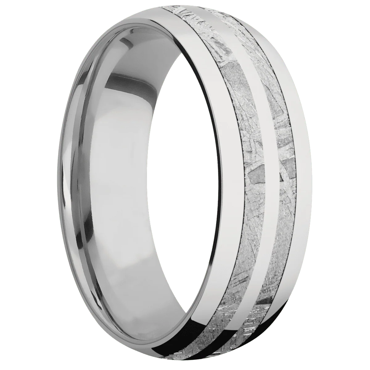 18K White Gold + Polish Finish + Titanium